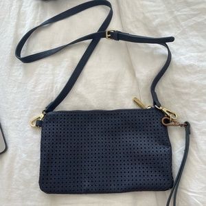 navy crossbody